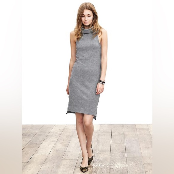 Banana Republic size 14 Grey turtleneck dress - Picture 1 of 2
